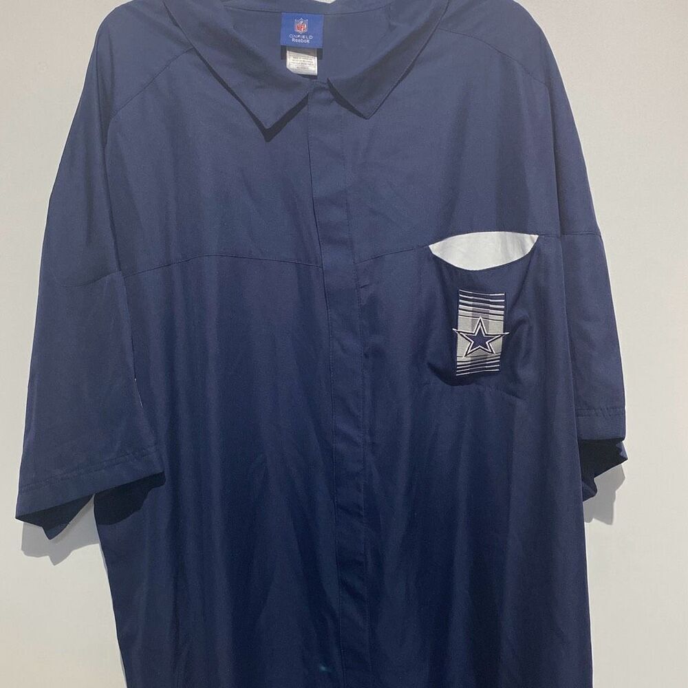 Reebok Men's Navy NFL On‎ Field UV Protector Short Sleeve Shirt Size 4XL NWT